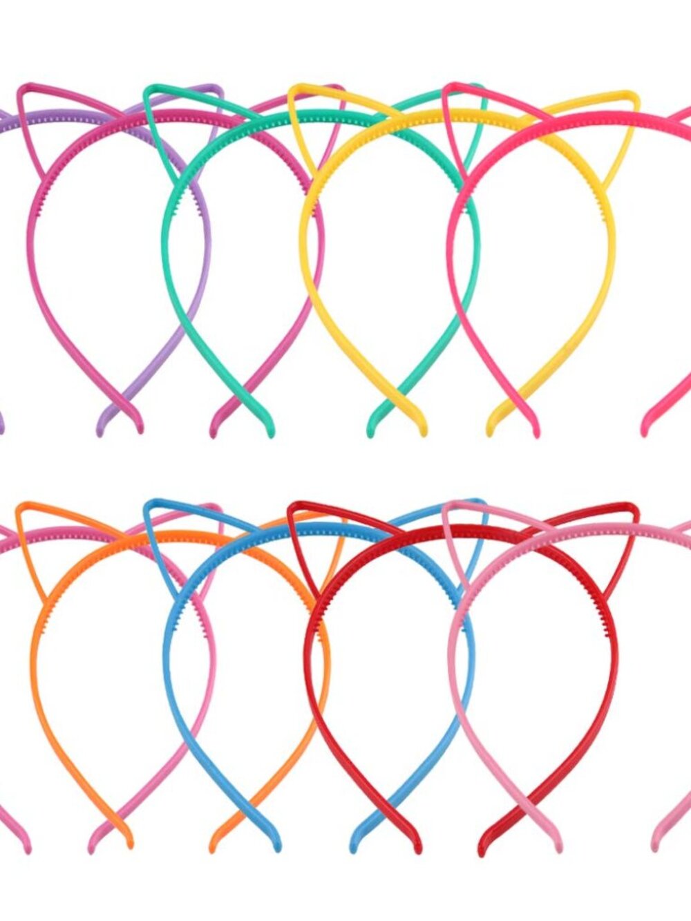 Headbands, 10pcs Mix Colors Plastic Headbands for Girls Women, Hair Accessories
